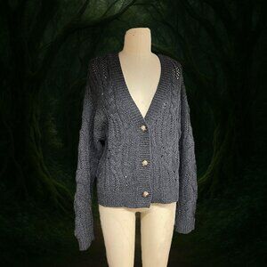 NakedCashmere Charcoal Cardigan